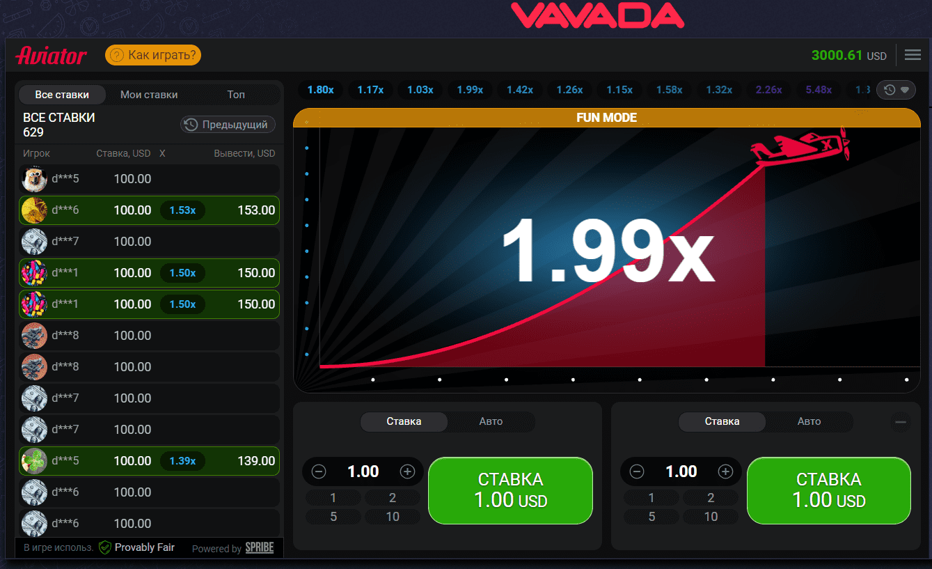 Почему стоит выбрать casino Vavada для игры в Aviator